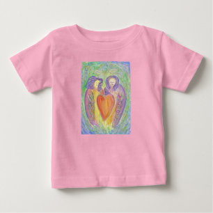 De liefhebbende Guardian Angels Heart Art Kind T-S