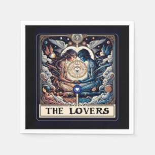 DE LIEFHEBBEREN Tarot Hemelse Man & Vrouw Zielsver Servet