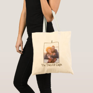 De liefhebbers Tarot Kaart Betekenis Gouden foto Tote Bag