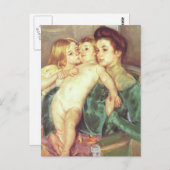 De liefkozing briefkaart (Voorkant / Achterkant)