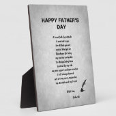 De lieflijk gepersonaliseerde Dag van de Vader Fotoplaat (Zijkant)