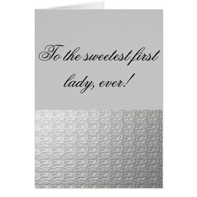 De liefste eerste dame (Voorkant)