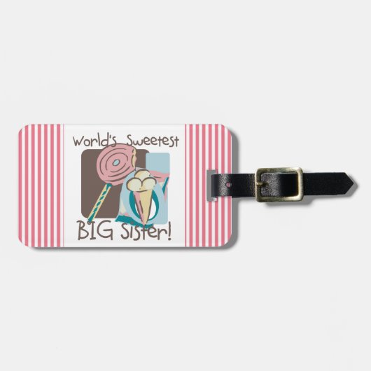 De liefste grote zuster van de wereld bagagelabel (Voorkant horizontaal)