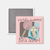 De liefste grote zuster van de wereld magneet (Voorkant / Achterkant)