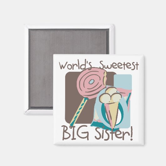 De liefste grote zuster van de wereld magneet (Voorkant / Achterkant)