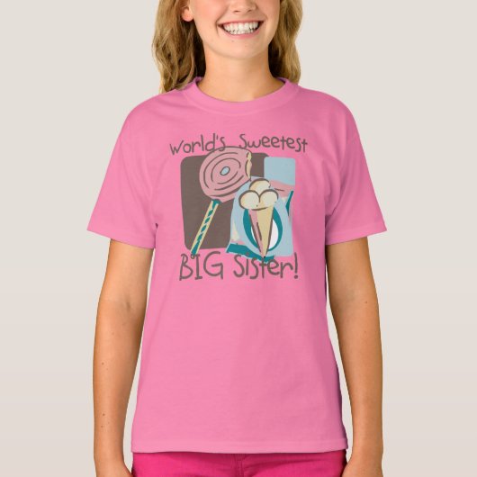 De liefste grote zuster van de wereld t-shirt (Voorkant)