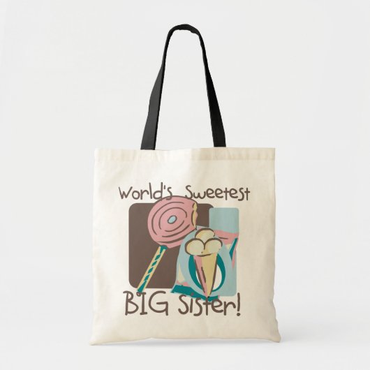 De liefste grote zuster van de wereld tote bag (Voorkant)