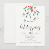 De liefste kerstfeestdag van Mistletoe nodigt uit Kaart (Voorkant / Achterkant)