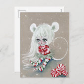 De liefste kerstmuis met Snoepjes kaart (Voorkant / Achterkant)