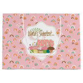 De liefste tante Cupcakes ter wereld Groot Cadeauzakje (Voorkant)