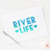 De Life Oval Sticker (Envelop)