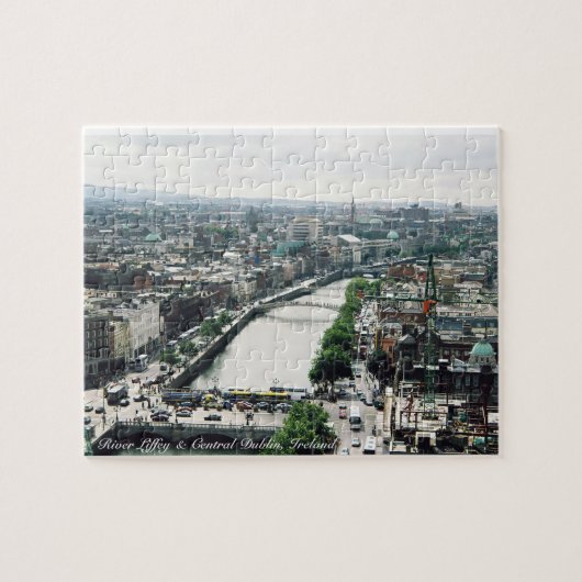 De Liffey puzzle, de stad Dublin, Ierland panorama Legpuzzel (Horizontaal)