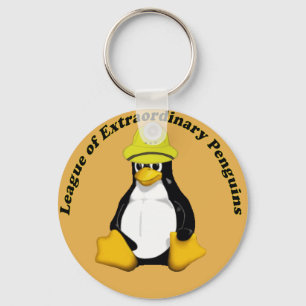 De Liga van Buitengewone pinguïns Sleutelhanger