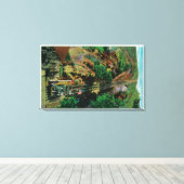 De lijn bij Mt. LoweMt. Lowe, CA Canvas Afdruk (Insitu (Houten vloer))