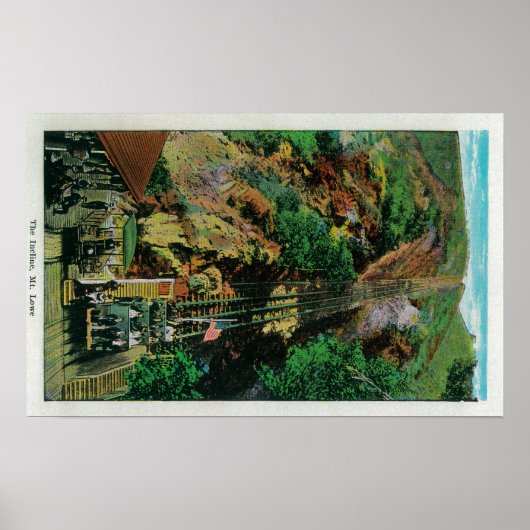 De lijn bij Mt. LoweMt. Lowe, CA Poster (Voorkant)