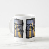 De lijn lopen koffiemok (Voorkant links)