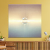 De lijn vasthouden canvas afdruk (Insitu (Woonkamer))