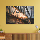 De lijnen naar beneden kijken canvas afdruk (Insitu (Woonkamer))