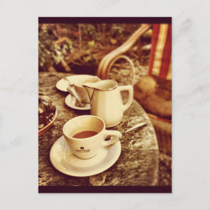 De Lijst van de Winkel van de koffie Briefkaart