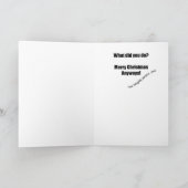 De Lijst van Kerstmis Feestdagen Kaart (Binnen)