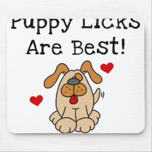 De Likken van het puppy zijn Best Muismat