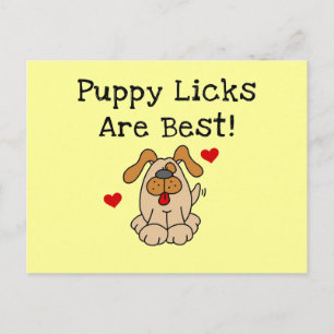 De Likken van het puppy zijn Beste T-shirts en Briefkaart