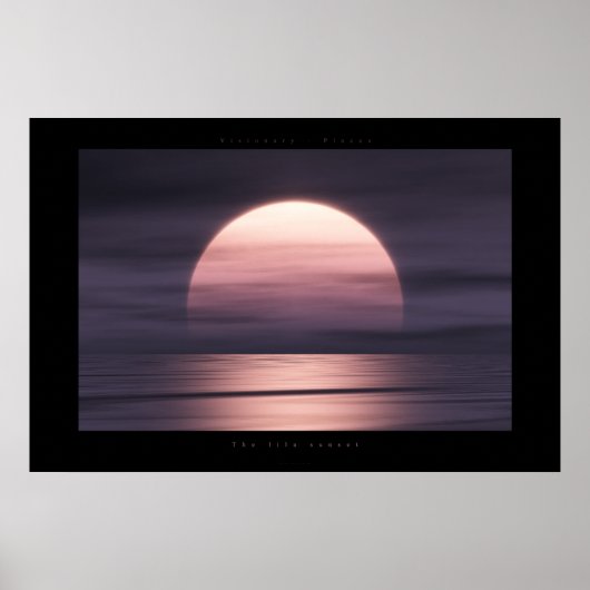 De lila sunset poster (Voorkant)