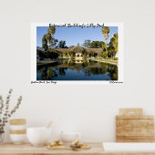 De Lilly Pond van het Botanische Gebouw Poster (Keuken)