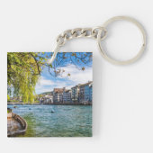 De Limmat-rivier, Zürich Sleutelhanger (Achterkant)