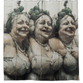 🍋 De Limonetti zusters – surrealist Douchegordijn (Voorkant)