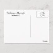 De Lincoln Memorial Briefkaart (Achterkant)