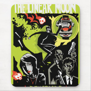 De lineaire moon Mousepad Muismat