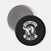 De linkse Golfers Golfing Golf Game Gift Deze Lef Magneet (Voorkant / Achterkant)