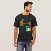De l'Irlande du comté T-shirt foncé vers le bas (Devant entier)
