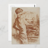 De lithograaf briefkaart (Voorkant / Achterkant)