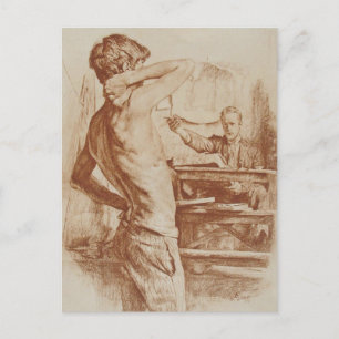 De lithograaf briefkaart