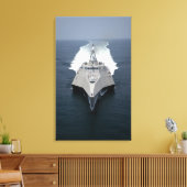 De litorale strijd tegen de onafhankelijkheid van  canvas afdruk (Insitu (Woonkamer))