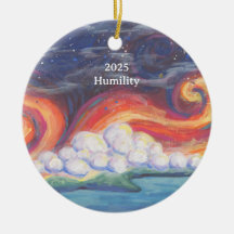 De Little Shot Humility Keramische Kerstversiering