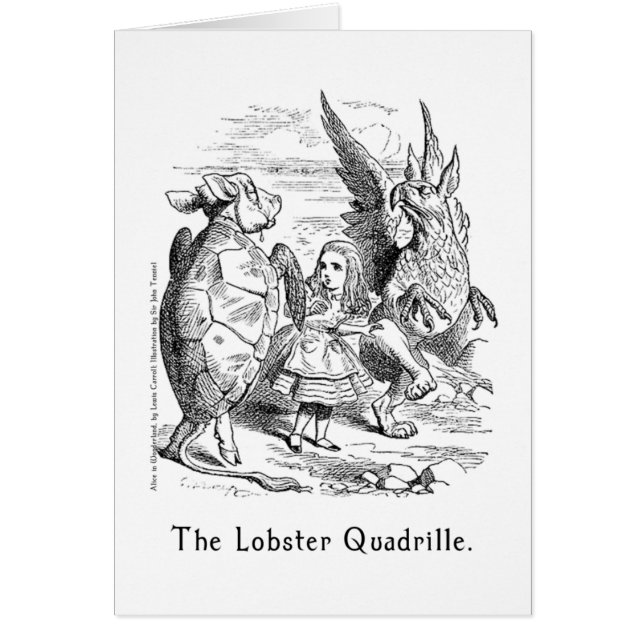 De Lobster Quadrille Alice in Wonderland Art (Voorkant)