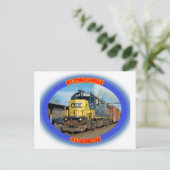 De Locomotief van CSX Briefkaart (Staand voorkant)
