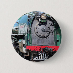 De Locomotief van de stoom, Goolwa, Zuid-Australi Ronde Button 5,7 Cm