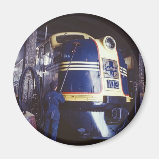 De locomotief wassen magneet (Voorkant)