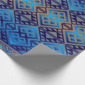 De Lodge (blauw) Cadeaupapier (Hoek)