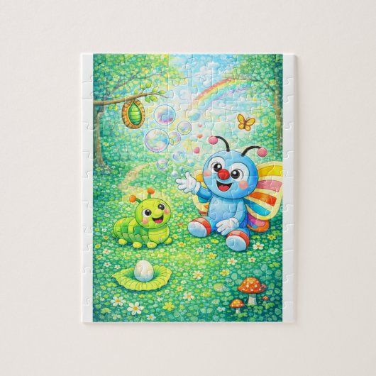 De l'œuf au papillon Puzzle 3 (Vertical)