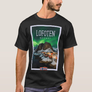De Lofoten-eilanden Noorwegen - Nacht Aurora T-shirt