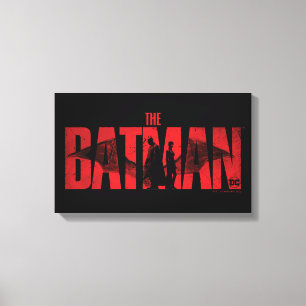 De Logo Batman en Catoman Canvas Afdruk