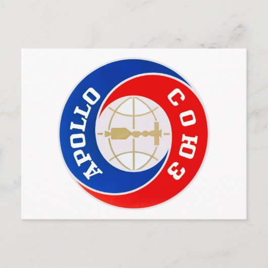 De Logo van de Apollo-Soyuz-missie Briefkaart (Voorkant)