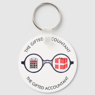 "De Logo van de boekhouder" Sleutelhanger