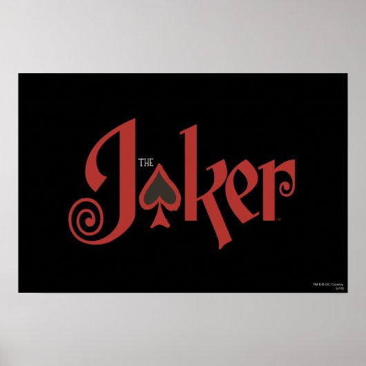 De Logo van de Kaart van het Spel Joker Poster (Voorkant)