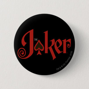 De Logo van de Kaart van het Spel Joker Ronde Button 5,7 Cm